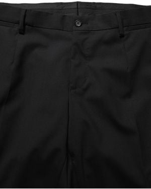 Dolce & Gabbana Wool Slim Fit Formal 2 Piece Suit Virgin Elastane - Black