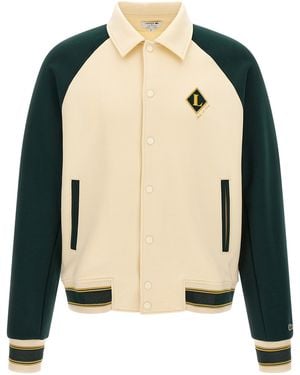 Lacoste 'Varsity Badge' Jacket - Natural