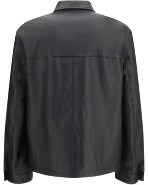 Prada Jacket Nappa Leather Lambskin - Grey