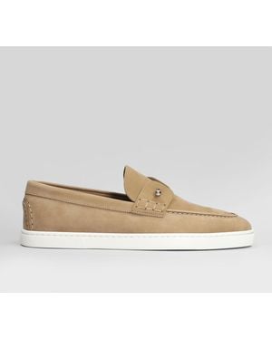 Christian Louboutin Chambeliboat Flat Loafers - Gray