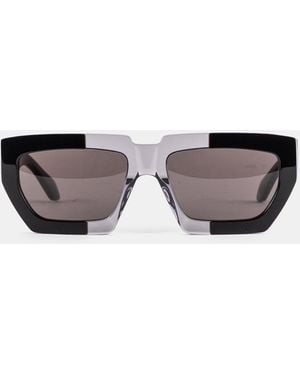 Maison AlaïA Oversized Two-Tone Sunglasses - Black