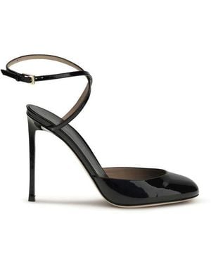 Tom Ford Calf Leather Bos Taurus High Heel Pumps - Black