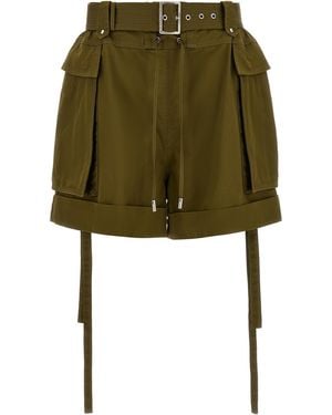 McQueen Short Cargo Cotton Bermuda - Green