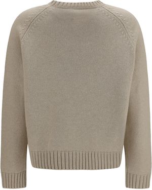 Loro Piana Cashmere Crewneck Jumper Parksville (Capra Hircus) - Grey