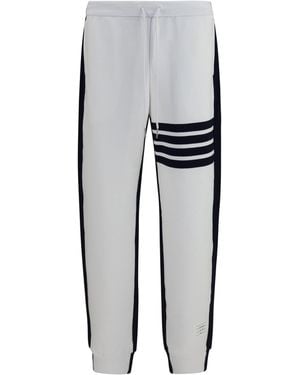 Thom Browne Loopback 4-Bar Track Pants Cotton - Gray
