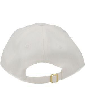 CASABLANCA Flaming Tennis Ball Cap Cotton Hat - White