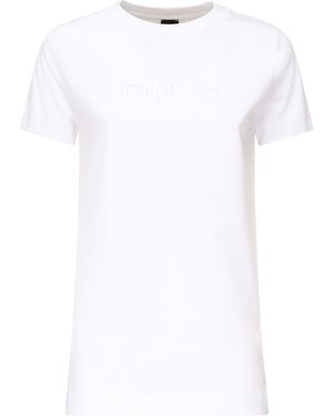 Tシャツ・カットソー PINKO Woman T-Shirt White 104163A17S C00 Pinko T-shirt for Women SS25 | GIGLIO.COM