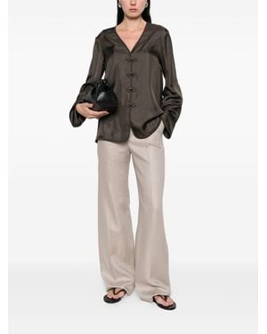 Tagliatore Pants Outer: Linen/Flax - Natural