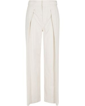ERMANNO FIRENZE Pantalone Cotone Pantaloni - White