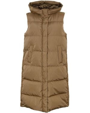 Weekend by Maxmara Zimino Long Taffeta Vest - Natural