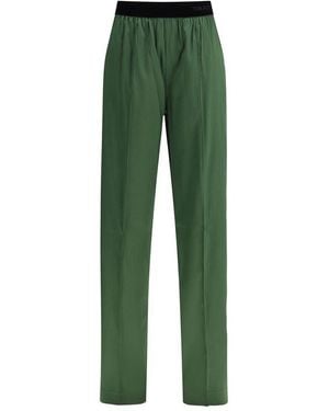 Tom Ford Bicolour Silk Casual Trousers - Green
