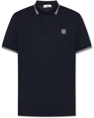 Stone Island Polo With Logo - Multicolor