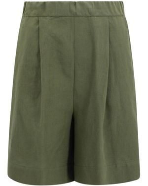 Whyci Shorts Linen - Green
