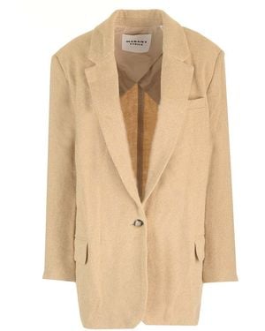 Isabel Marant Cikahito Wool Blazer - Natural