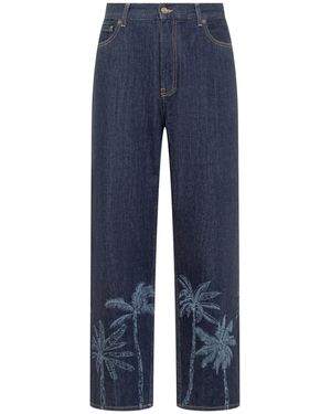 Alanui Jeans Jungle Toile - Blue