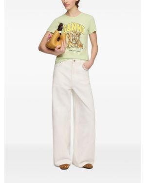 Ganni T-Shirts And Polos - White