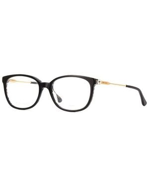 Jimmy Choo Eyeglasses Rectangle Full Rim, Frame And Clear Demo Lens Lens Jc30207T300 - Black