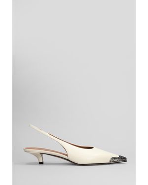 Paris Texas Jessica Western Court Shoes - Natural