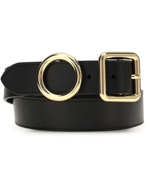 Jacquemus Leather Regalo Belt Calf Bos Taurus E Braces - Black