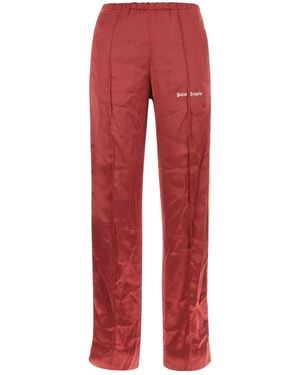 Palm Angels Tyrian Viscose Pant - Red