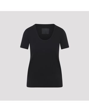 Phoebe Philo Scoop T-Shirt Cotton Tshirt - Black