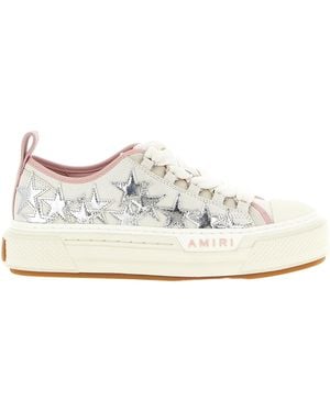 Amiri Amiri Laminated Leather Stars Sneaker - White