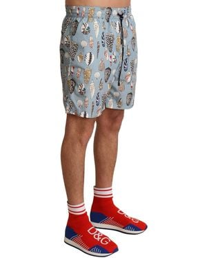 Dolce & Gabbana Seashell Beachwear Swimwear Shorts Polyester - White