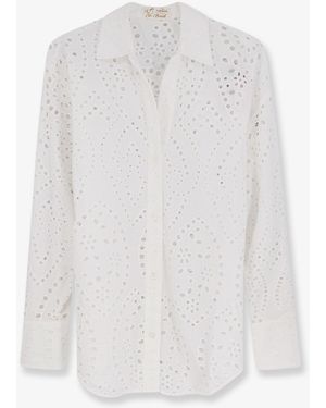 MC2 Saint Barth Shirt Cristal Broderie Anglaise - White