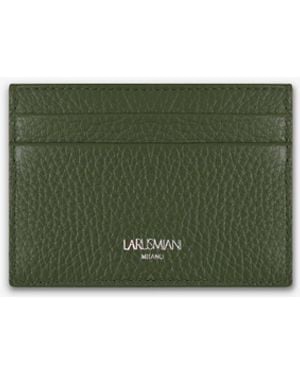 Larusmiani Horizontal Card Holder St.Moritz Wallet - Green