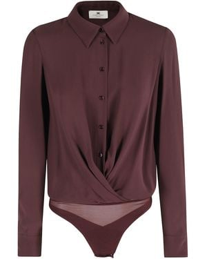Elisabetta Franchi Camicia A Body - Purple
