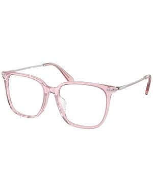 Swarovski Eyeglasses Square Full Rim, Transparent Frame And Clear Demo Lenses Lens Sk2016D3001 Sunglasses - Pink