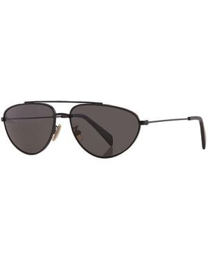 Celine Sunglasses Aviator Full Rim, Matte Frame And Smoke Lens Cl40077U02A - Brown