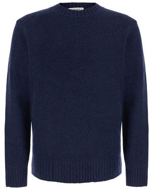 Kangra Crew Neck Ml F.5Gg Wool Tops - Blue