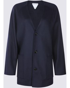 Bottega Veneta Wool Coat - Blue