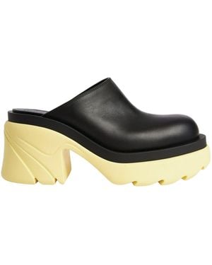 Bottega Veneta 90Mm Flash Platform Mules - Black