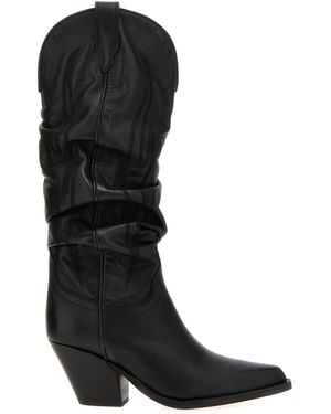 Sonora Boots Ruidoso Slouchy Boots - Black