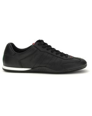 Gucci Calf Leather Bos Taurus Low Top Sneakers - Black
