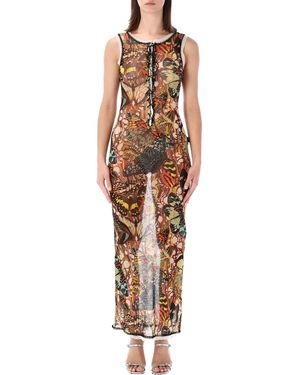 Jean Paul Gaultier Butterfly Re-Edition Long Dress - Metallic