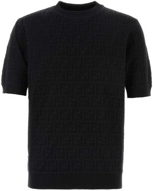 Fendi Cotton Jumper - Black