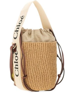 Chloé Bucket Bag Woody Handbags - Natural