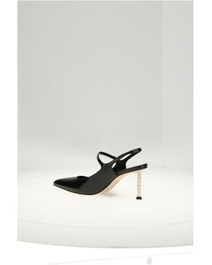 Dior Slingback Pumps 8Cm Calf Leather - Gray