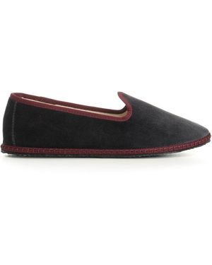 Vibi Venezia Classic Furlana Velvet Upper Cotton Co Scarpe Basse - Black