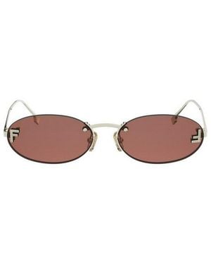 Fendi First Crystal Metallo Sunglasses - Pink