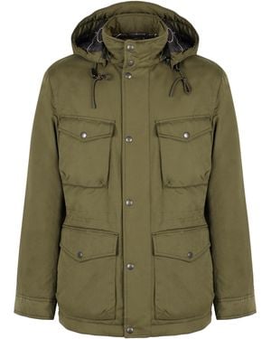 Woolrich Field Hooded Parka Polyester Parkas - Green