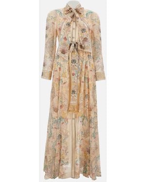 Zimmermann Bow Shirt Dress - Natural