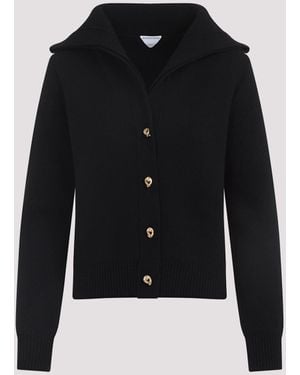ジャケット BOTTEGA VENETA Black Wool Blend Cardigan Bottega Veneta Men's Wool-Cashmere Cardigan | Neiman Marcus