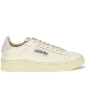Autry Dallas Low Leather Trainers Msh/Msh - Natural