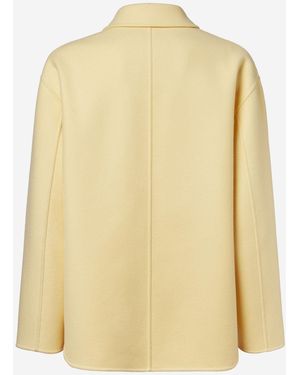 Fendi Wool Coat - Yellow