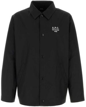 A.P.C. Polyester Jacket - Black