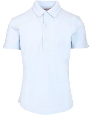 Orlebar Brown Sebastian Silk Polo - Blue